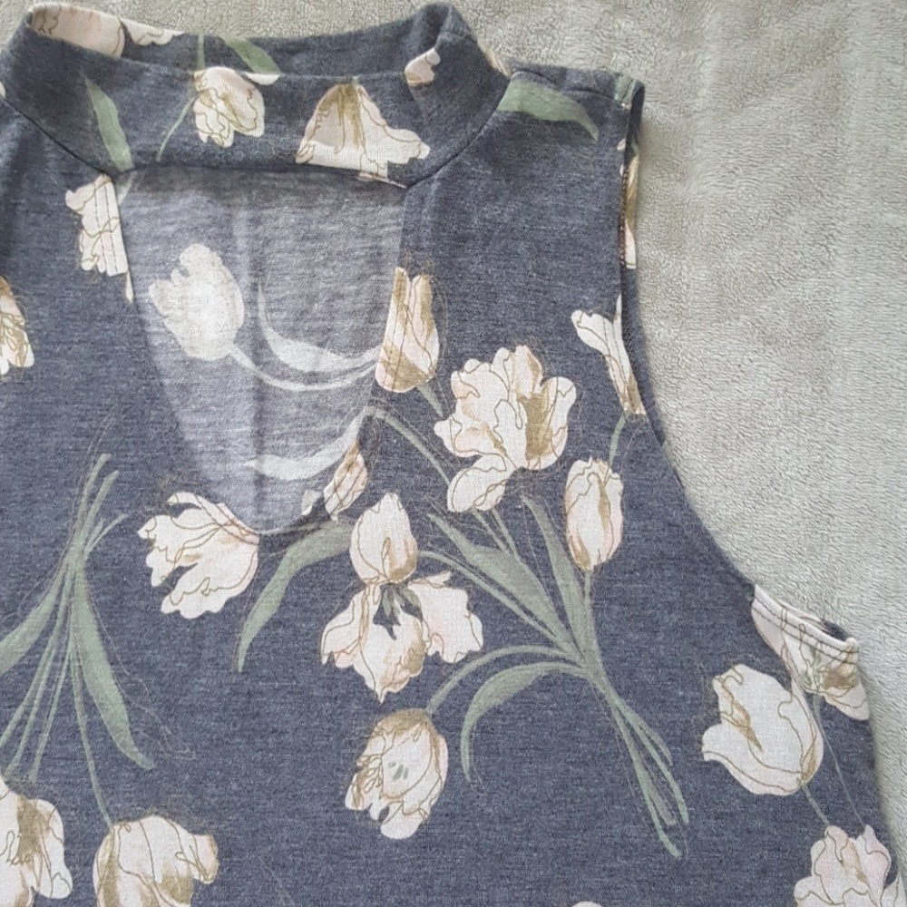 ***SOLD*** Choker Neck Tank Top